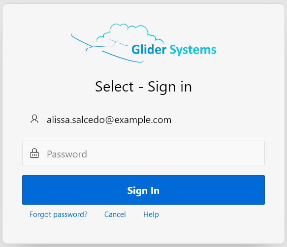 Login, step 2